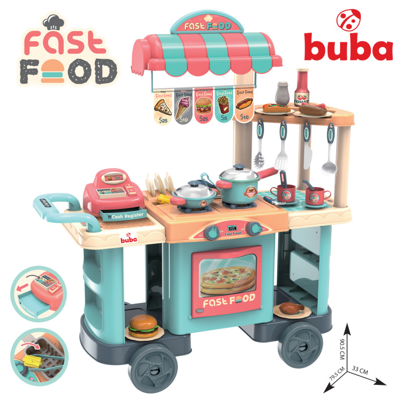 Ресторант на колела Kitchen trolley, Синя