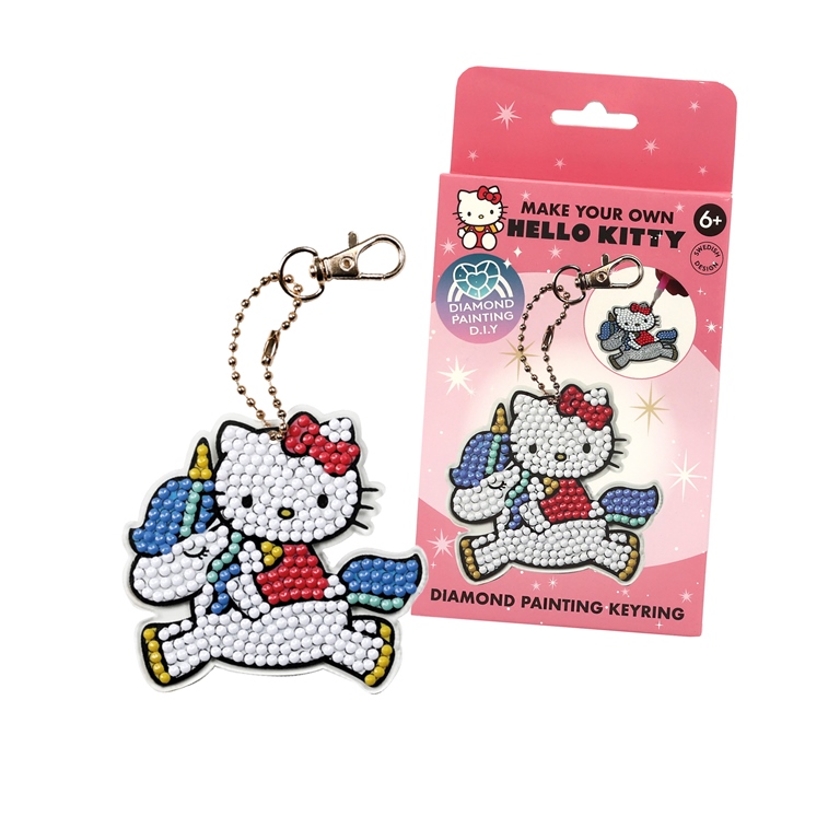 Направи сам диамантен ключодържател Hello Kitty and friends