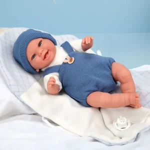Усмихната кукла бебе Babyto Elegance Arias 35 см с одеялце